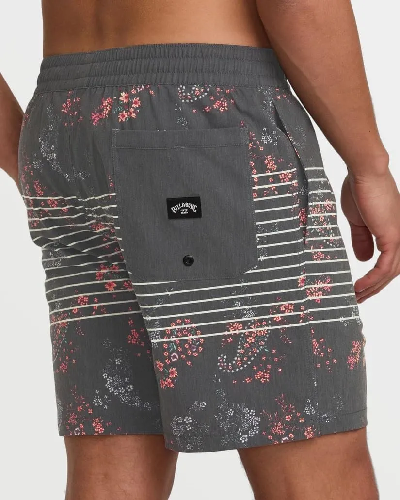 Billabong Men's Elastic Waist Stretch Sundays Layback Boardshort Swim Short Trunk, 17 Inch Outseam