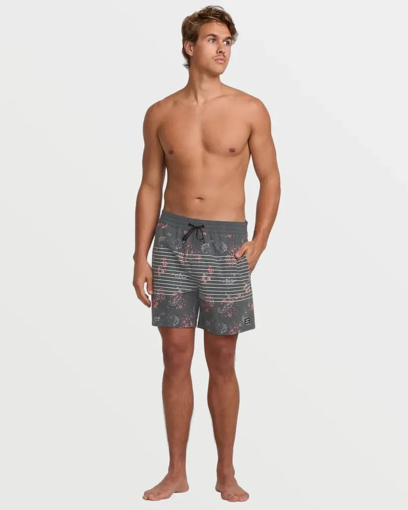 Billabong Men's Elastic Waist Stretch Sundays Layback Boardshort Swim Short Trunk, 17 Inch Outseam