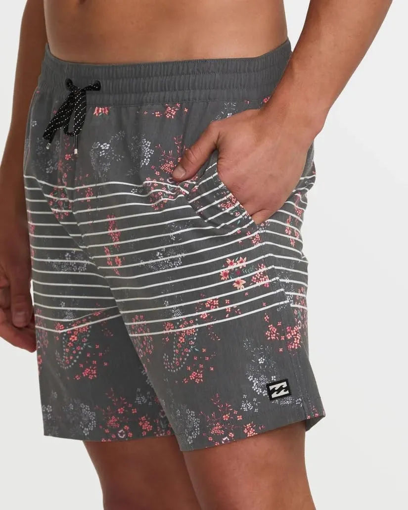 Billabong Men's Elastic Waist Stretch Sundays Layback Boardshort Swim Short Trunk, 17 Inch Outseam