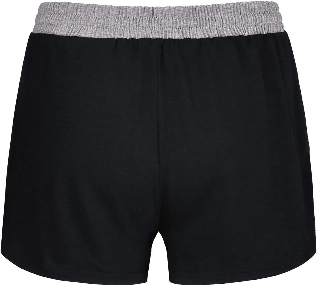 Blevonh Elastic Waist Soft Lounge Shorts Casual Pajama Shorts with Pockets