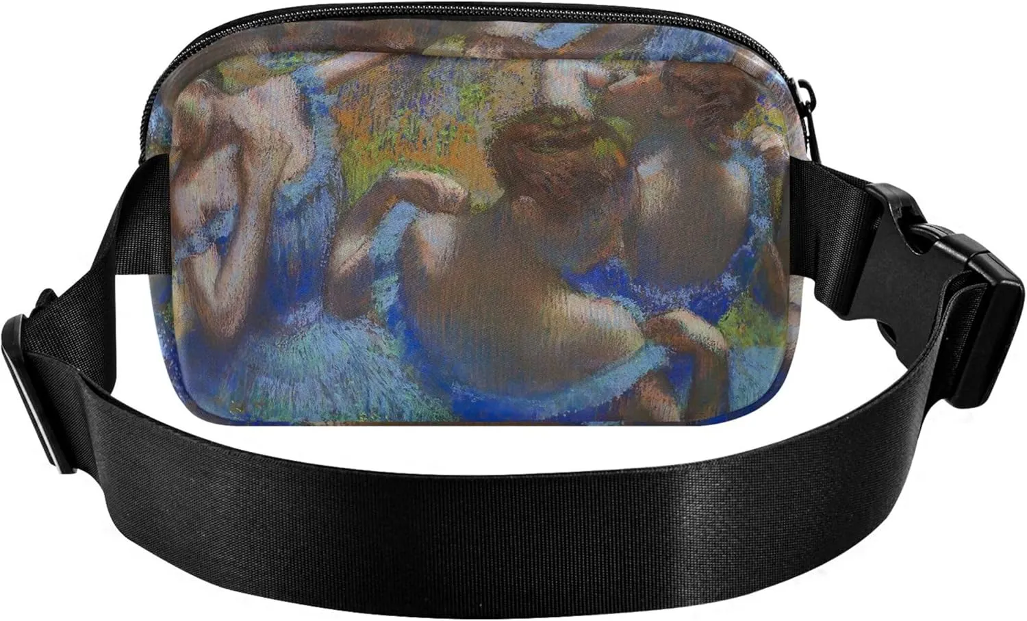 Blue Dancers Edgar Degas Prints Fanny Packs for Women Waterproof Anti Theft Belt Bag Cute Waist Pack for Women
