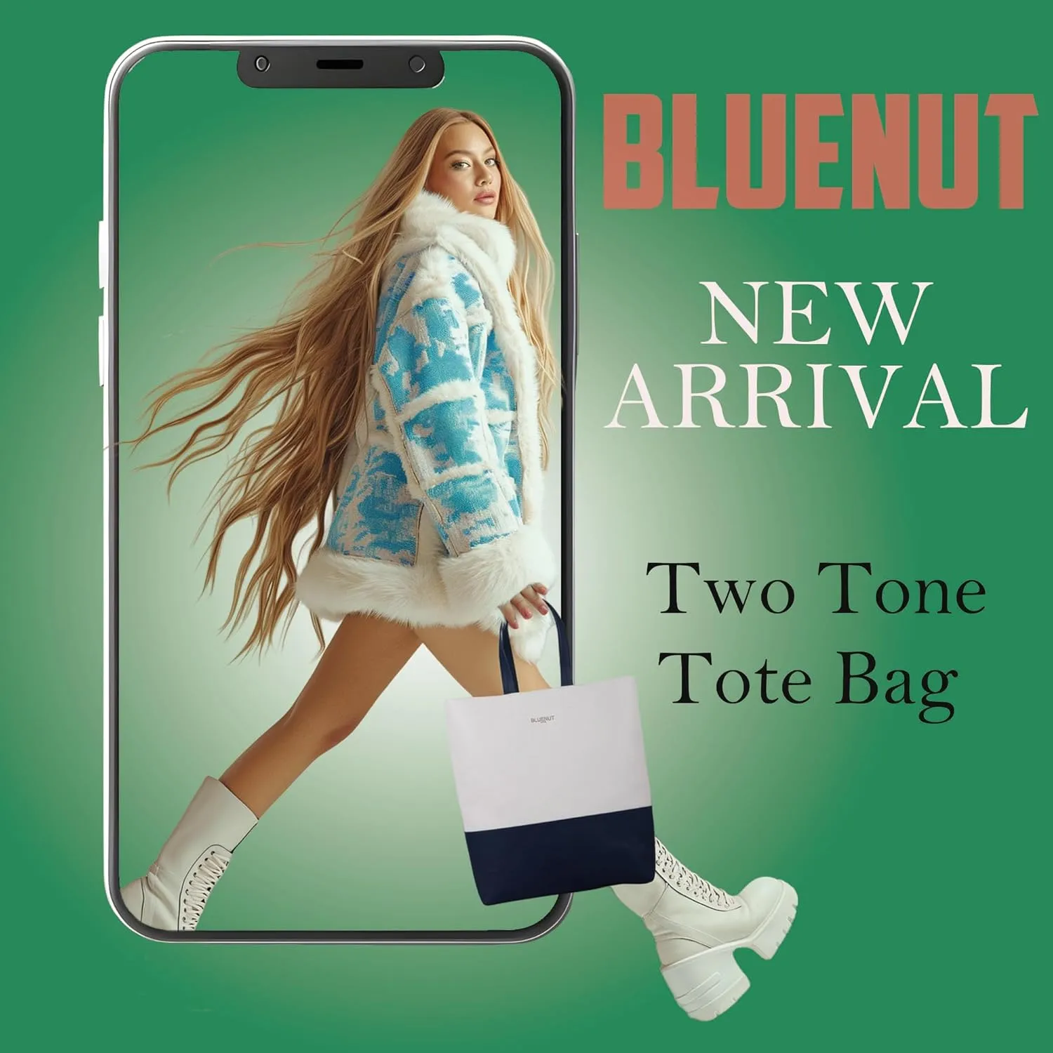 Bluenut Tote-Bag-for-Woman-Top-Handle-Satchel-Bag-2-Tone-Large-Tote-Bag-Purses-and-Handbag