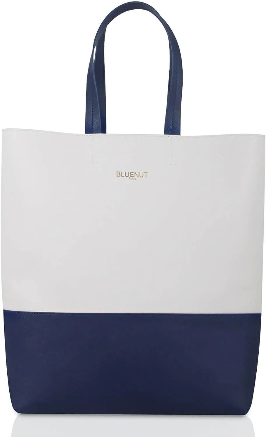 Bluenut Tote-Bag-for-Woman-Top-Handle-Satchel-Bag-2-Tone-Large-Tote-Bag-Purses-and-Handbag