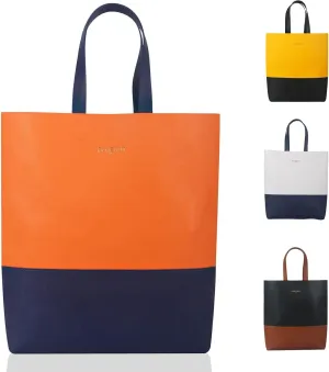 Bluenut Tote-Bag-for-Woman-Top-Handle-Satchel-Bag-2-Tone-Large-Tote-Bag-Purses-and-Handbag
