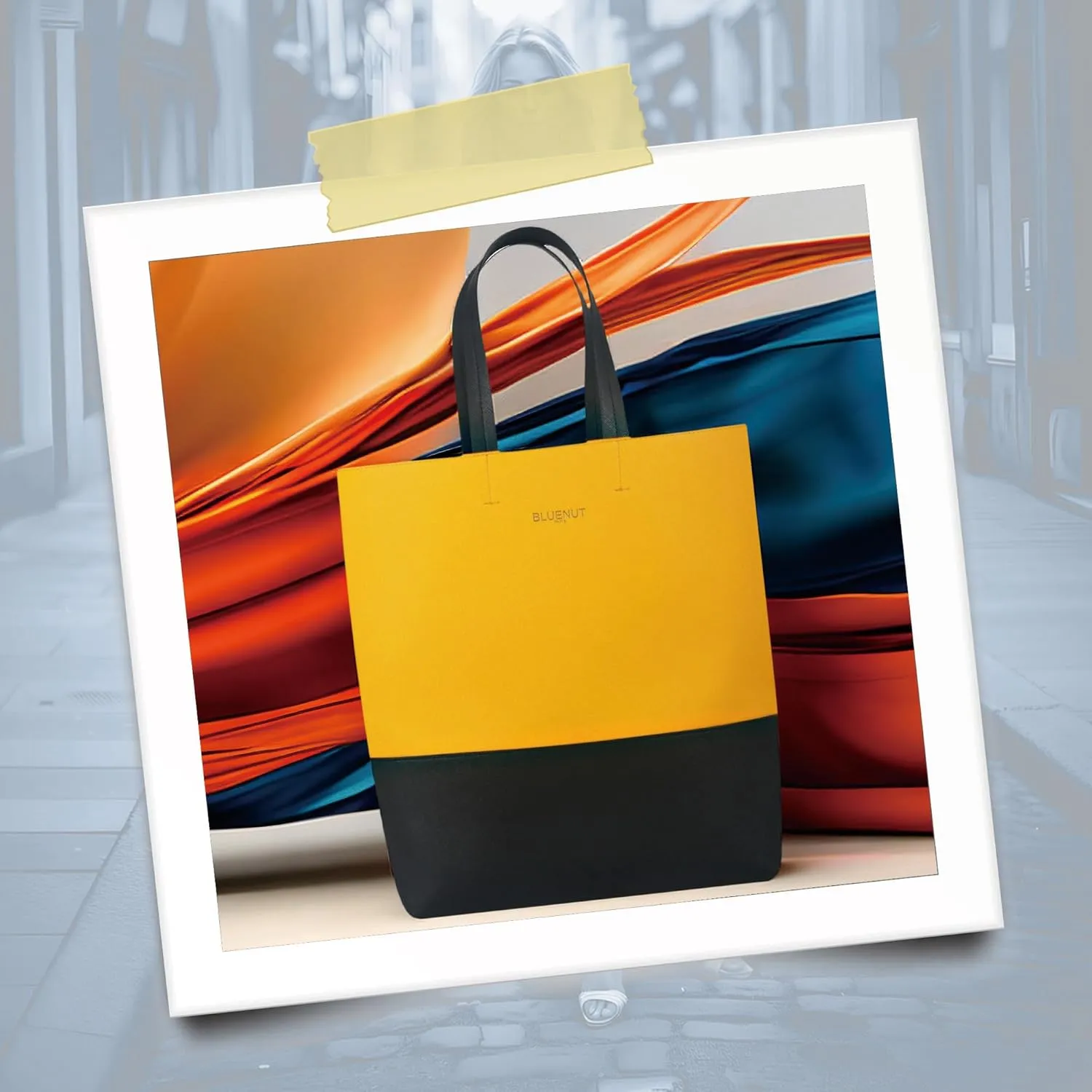 Bluenut Tote-Bag-for-Woman-Top-Handle-Satchel-Bag-2-Tone-Large-Tote-Bag-Purses-and-Handbag