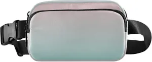 Blush Pink Green Blue Gradient Women Fanny Packs Belt Bag Hip Pack Waterproof Trendy Travel Waist Bag
