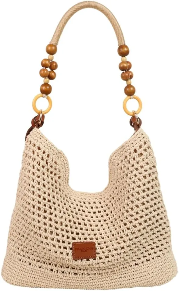Bohemia Straw Beach Bag Women Macrame Shoulder Tote Bag Crossbody Purse Travel Beach Bag Summer Top-handle Hobo Bags 2025