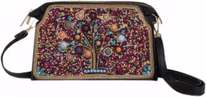 Boho Style Beaded Crossbody Bag for Women, Small Shoulder Bag, Beaded design Cell Phone Wallet Purse, Adjustable Strap
