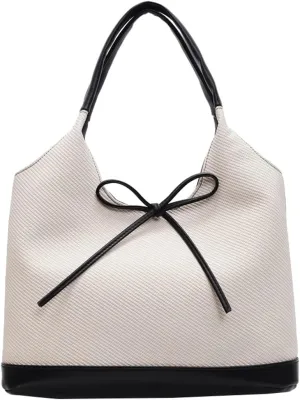 Bow-Tie Hobo Bags for Women Vintage Tote Bag with Large Capacity Underarm Bag for Daily Life Trendy Sling bags