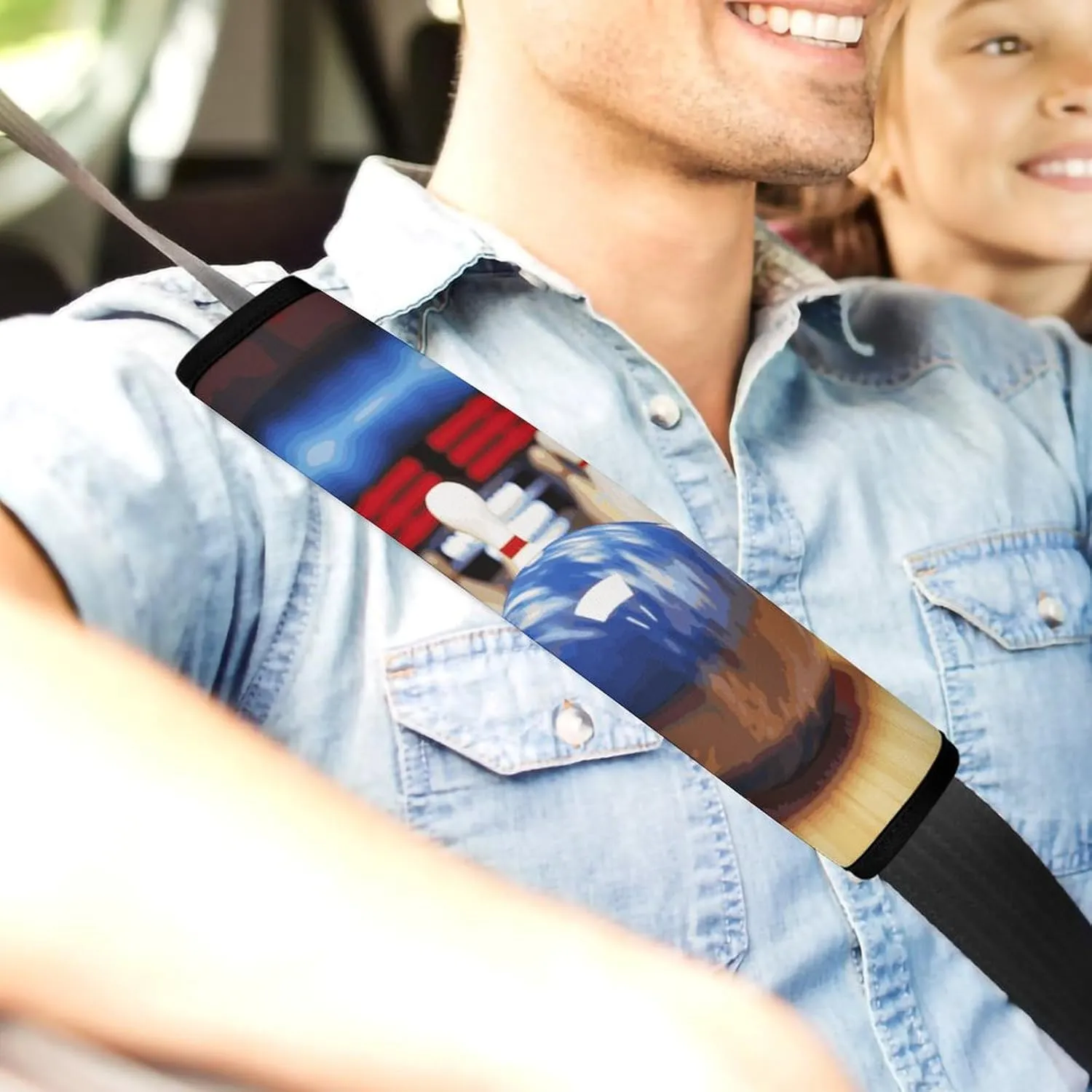 Bowling Auto Seat Belt Cover 1PCS Universal Car Seat Belt Shoulder Protector Pad, Protect Your Shoulders and Neck for Car Seat Belt, Shoulder Bag, Backpack