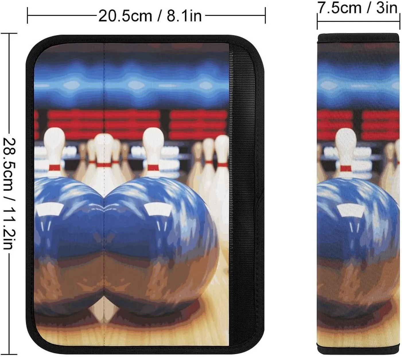 Bowling Auto Seat Belt Cover 1PCS Universal Car Seat Belt Shoulder Protector Pad, Protect Your Shoulders and Neck for Car Seat Belt, Shoulder Bag, Backpack