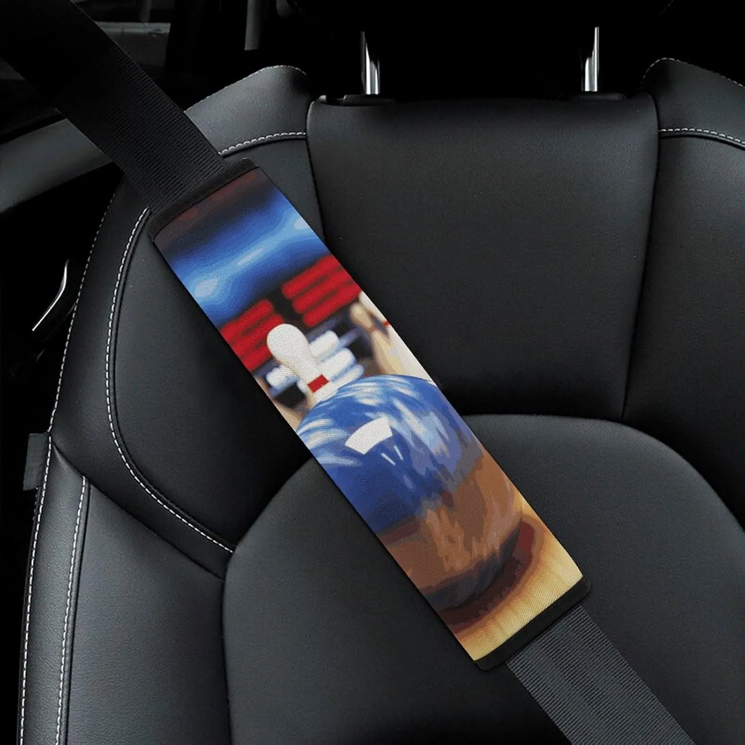 Bowling Auto Seat Belt Cover 1PCS Universal Car Seat Belt Shoulder Protector Pad, Protect Your Shoulders and Neck for Car Seat Belt, Shoulder Bag, Backpack