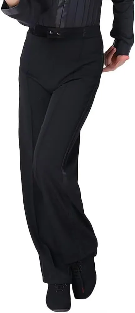 Boys Kids Latin Ballroom Dance Pants Elastic Waist Professional Jazz Modern Perfomance Trousers