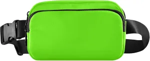 Bright Green Fanny Packs Women Waterproof Hip Bag Belt Pouch Cute Waist Bag for Women