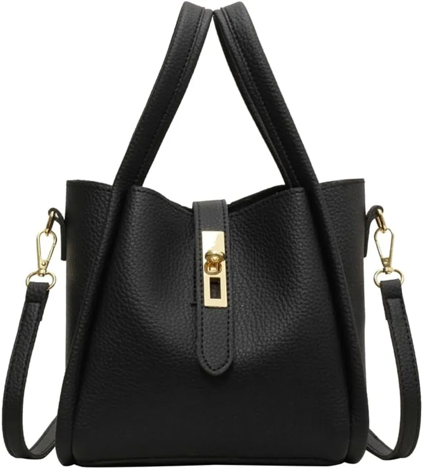 Bucket Bag for Women Soft Leather Bucket Hobo Purse Trendy Crossbody Shoulder Bag Top Handle Handbag Slouchy Tote Satchel