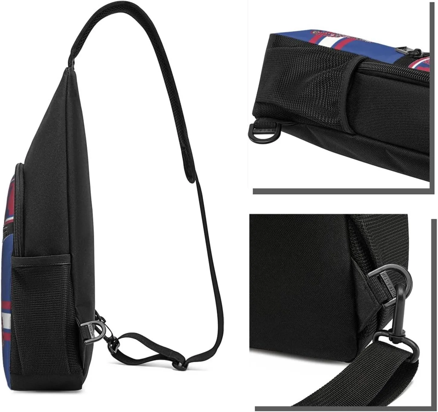Bufallo Sling Bag,Custom Crossbody Sling Backpack With Name And Number,Personalized Cross Chest Bags,Sling Shoulder Backpack Daypack For Men Women Travel Outdoor