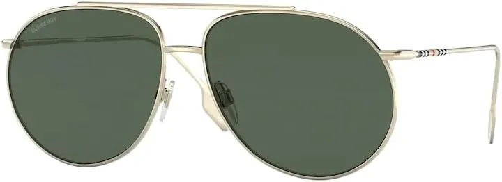 BURBERRY Alice BE3138 Metal Aviator Sunglasses for Women   BUNDLE With Designer iWear Eyewear Kit