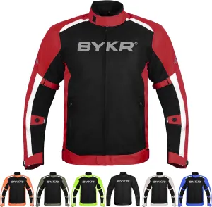 BYKR Mesh Motorcycle Jacket For Men Dual Sports Adventure Breathable Riding Protective Motorbike Jackets Enduro CE Armored