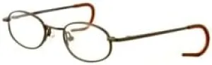 Calabria Kiddy Flex 3 Kids Oval Metal Reading Glasses Blue Light Filter or Clear Lens Girls