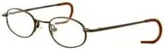 Calabria Kiddy Flex 3 Kids Oval Metal Reading Glasses Blue Light Filter or Clear Lens Girls