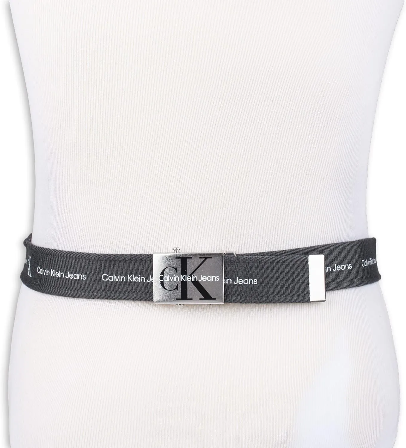 Calvin Klein Men's 38mm Web Belt with Logo