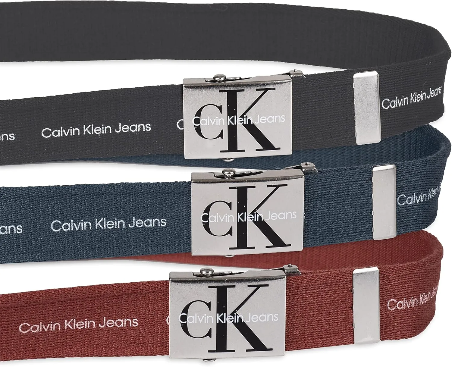 Calvin Klein Men's 38mm Web Belt with Logo