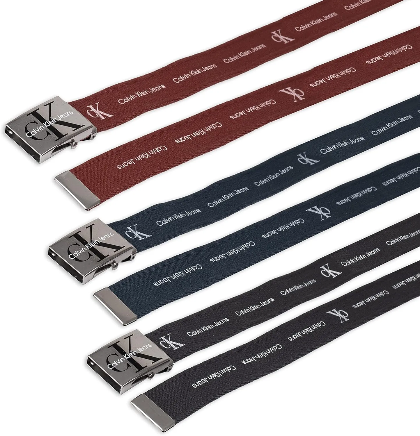 Calvin Klein Men's 38mm Web Belt with Logo