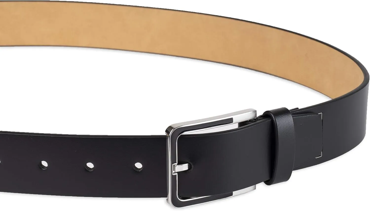 Calvin Klein Men's Modern Dress Minimalist Belt with Classic Harness Buckle