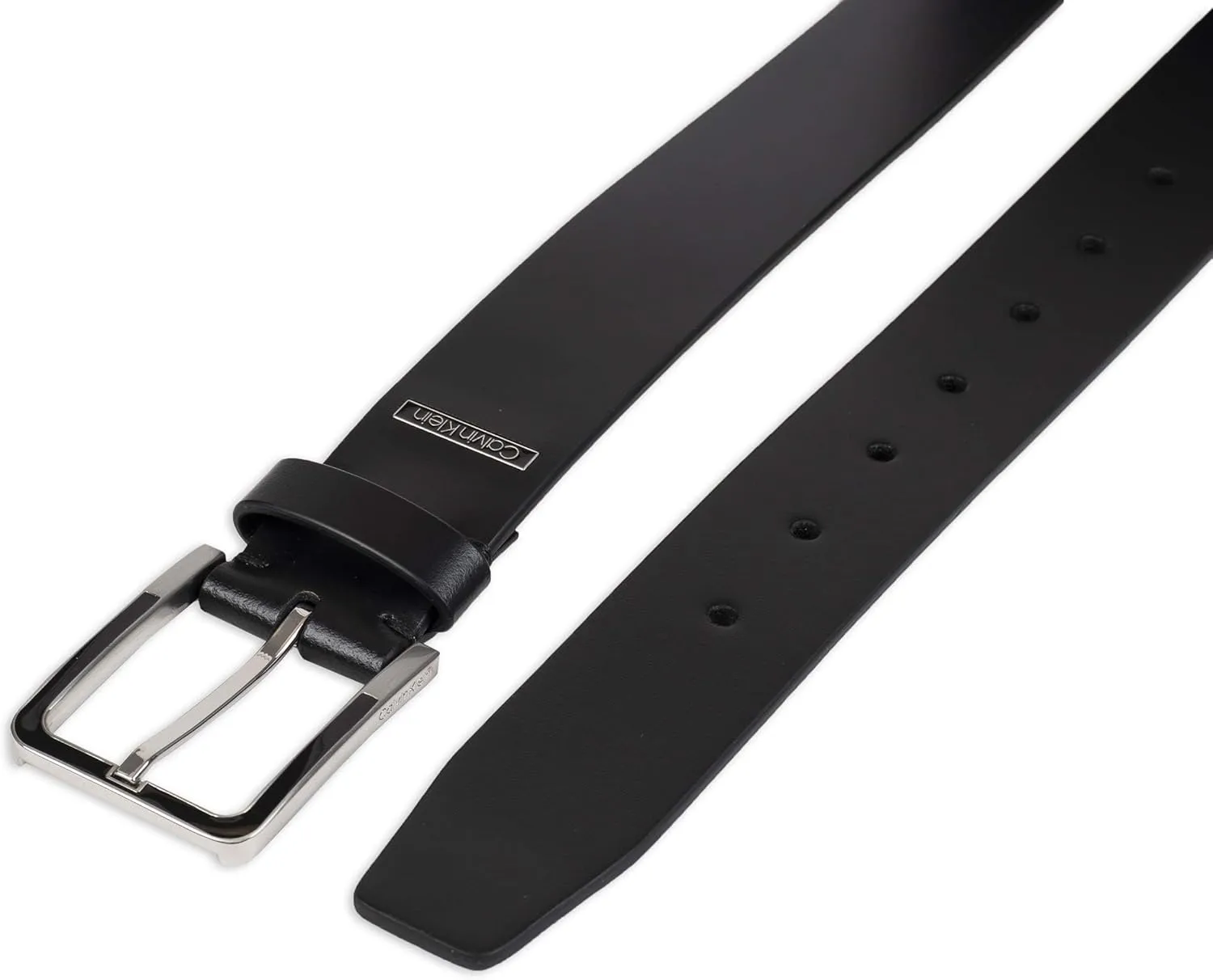 Calvin Klein Men's Modern Dress Minimalist Belt with Classic Harness Buckle