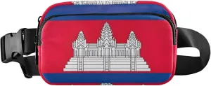 Cambodia Flag Womens Fanny Pack Waterproof Belt Bag Hip Pack Cute Waist Pouch for Women
