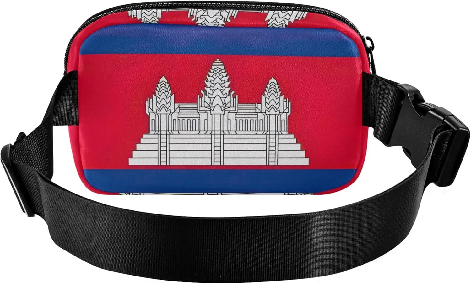 Cambodia Flag Womens Fanny Pack Waterproof Belt Bag Hip Pack Cute Waist Pouch for Women