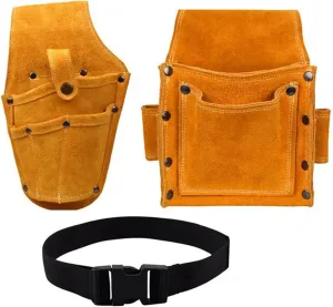 Can wear Waist Electric Drilling Bag Screw Nails Metal Parts Fishing Travel Tool Storage Bag Belt Utility Manager