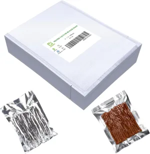 CANLENPK 6x8Inch/15x20cm Small Silver Back and Clear Front Vacuum Sealer Bags,Food Storage Bag,Seal Meal Snack Fruit Nut,Boil Steam Heat Freeze,Commercial Grade Heavy Duty Sealable Bags (100PCS)