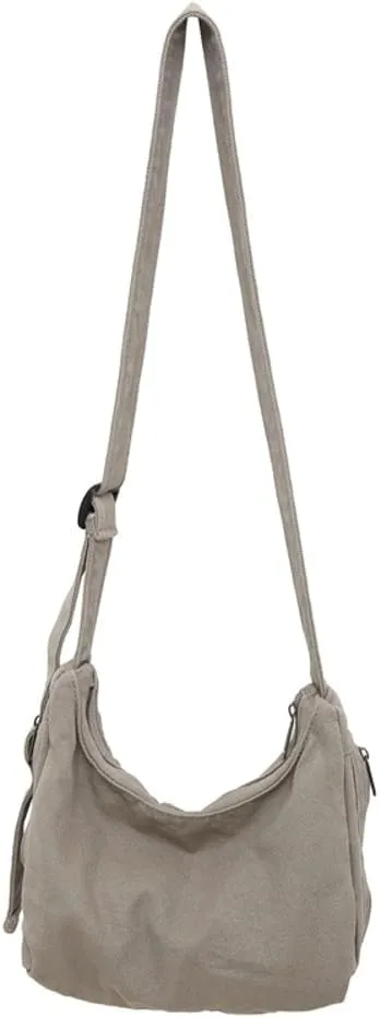 Canvas Crossbody Purses for Women Slouchy Shoulder Bag Casual Travel Bag Satchel Bag Hobo Bag Purses Holiday Outdoor
