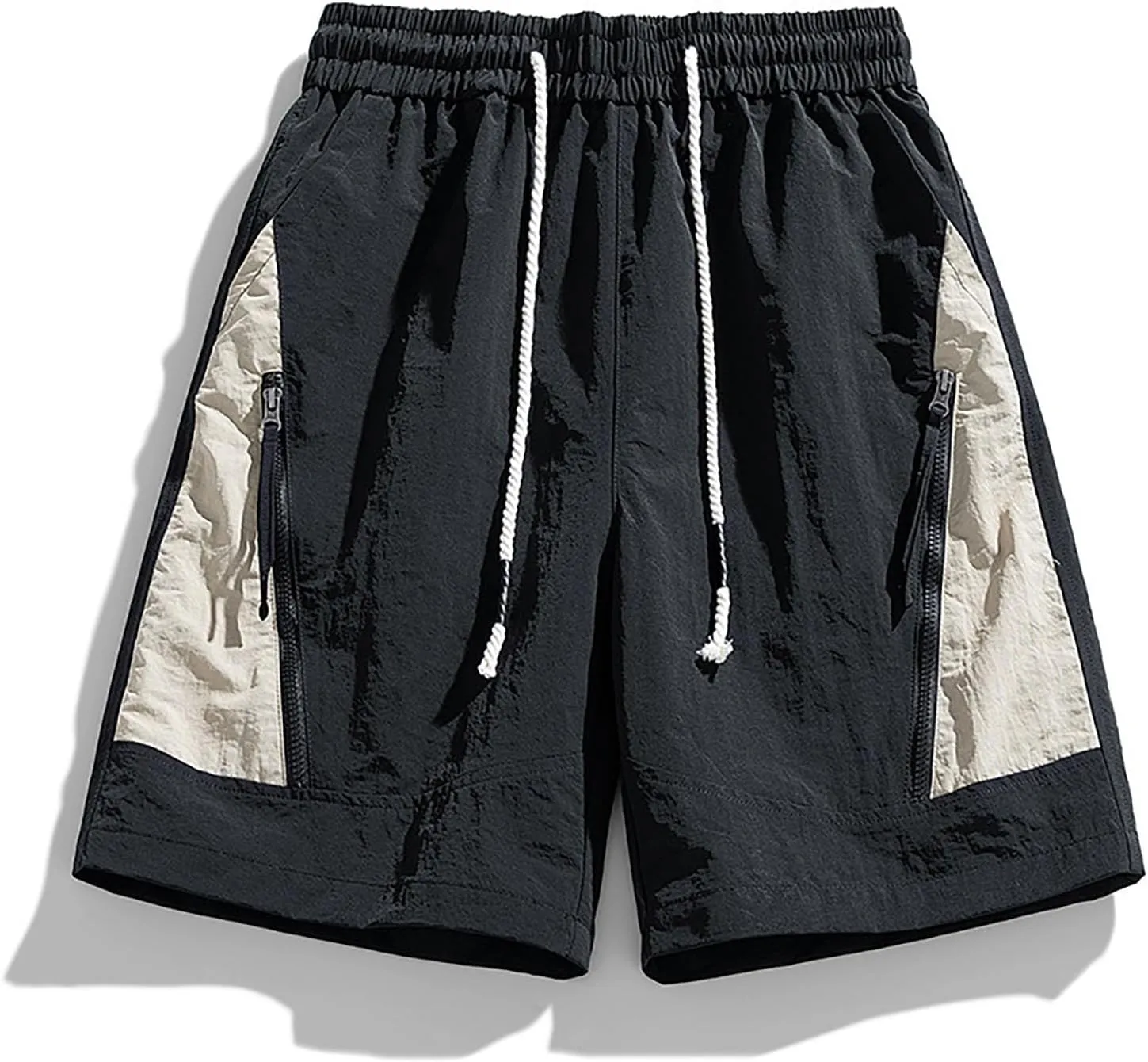 Cargo Shorts for Men Stretch Waist Casual Loose Drawstring Quick Dry Hiking Tactical Outdoor Work Shorts Summer 2025