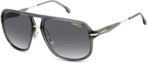 Carrera 296/S KB79O Sunglasses Men's Grey/Grey Gradient Square Shape 60mm