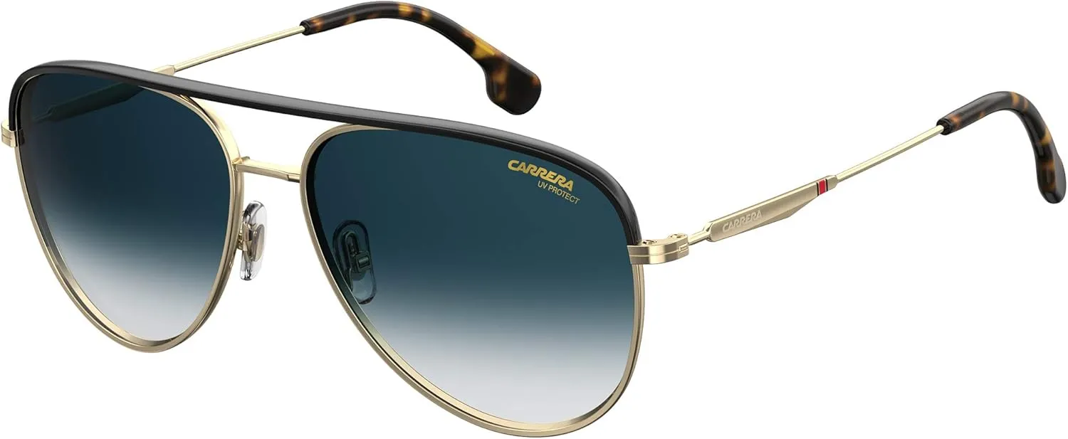 Carrera CARRERA 209/S LKS Gold Blue CARRERA 209/S Pilot Sunglasses Lens Categor, 58mm