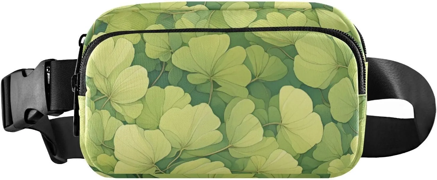 Cartoon Barb Light Green2 Trendy Waist Bag Fanny Pack for Men Women Multipurpose Zipper Fanny Pack Sling Bag with Adjustable Strap for Travel Vacation Running