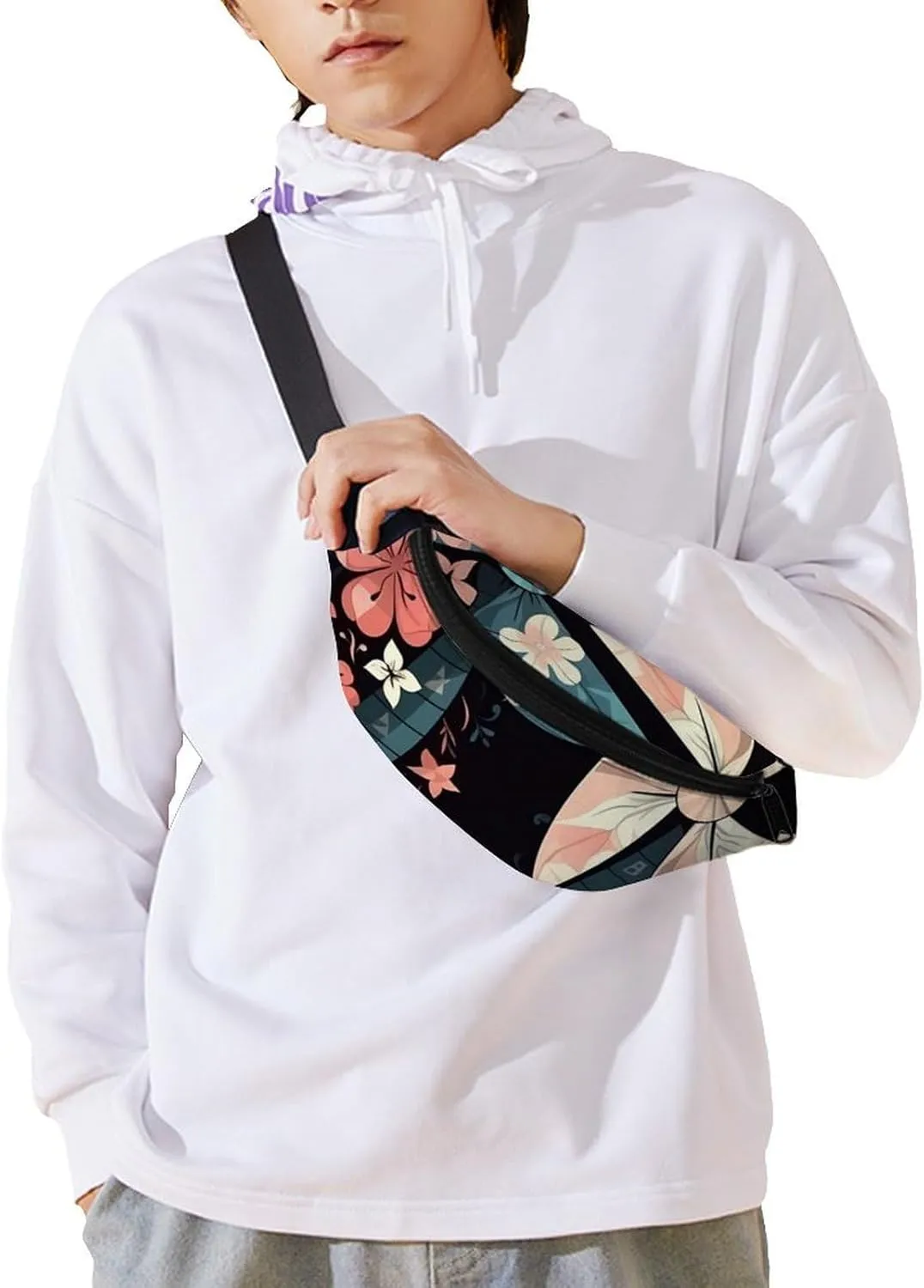 Cartoon Windmill Fanny Pack for Women Men Waist Bag Waterproof Belt Bag with Adjustable Strap