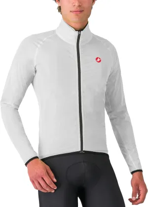 CASTELLI Men’s Squall Shell Jacket, Full Waterproof, Windproof Lightweight Reflective Jacket for Road Cycling & Gravel Biking
