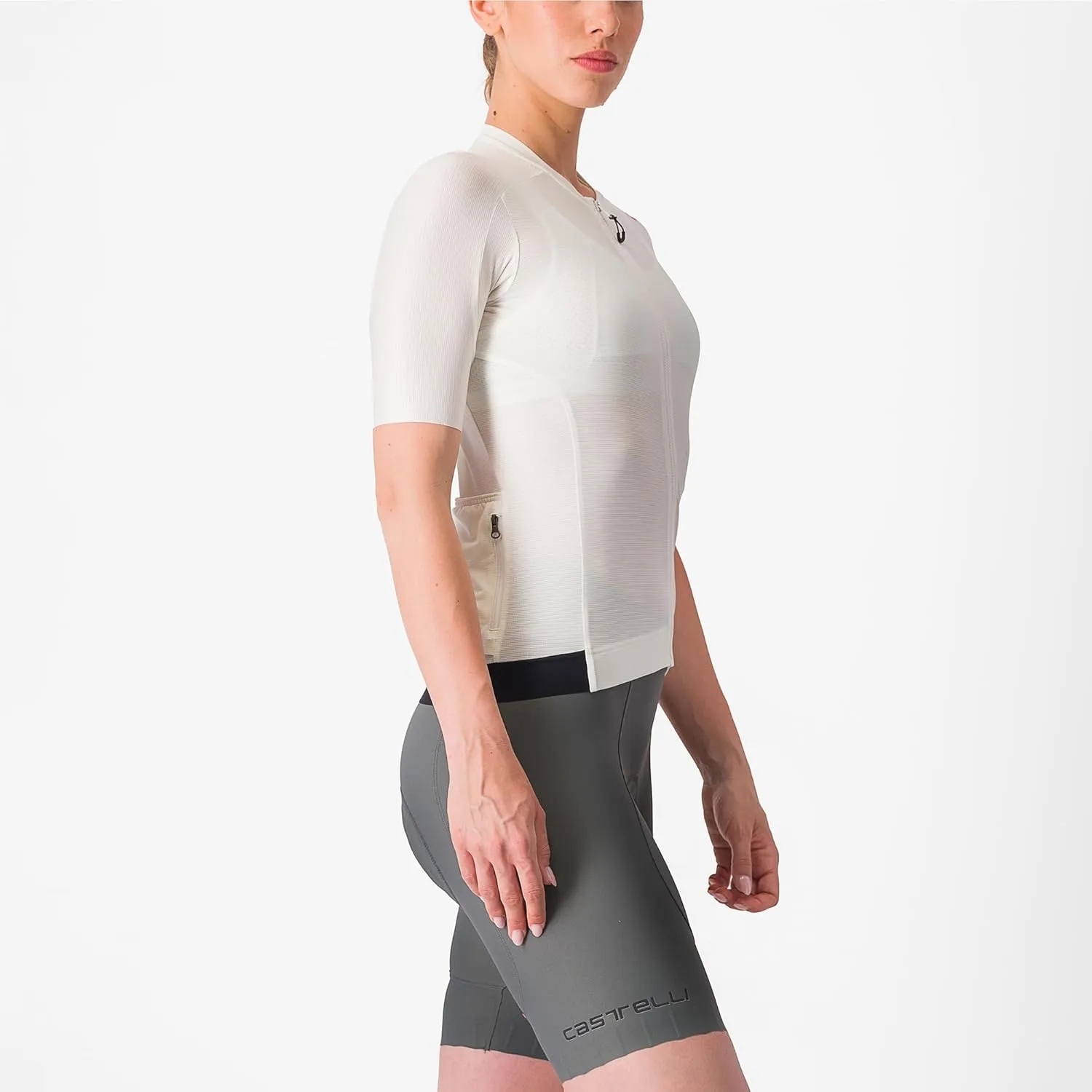 CASTELLI Women’s Espresso Jersey with Breathable Stretch Fabric for Gravel Cycling & Road Biking