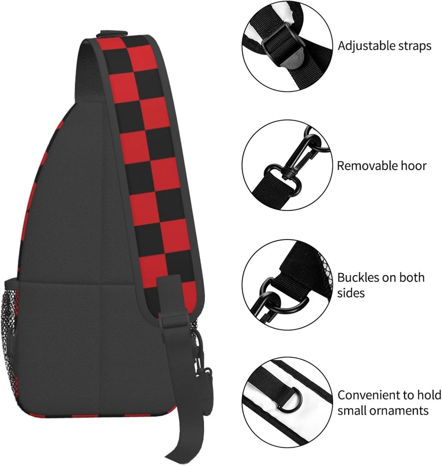 Casual Sling Bag for Women Men Travel Crossbody Sling Backpack Small Chest Shoulder Bag Gym Sports Hiking Daypack