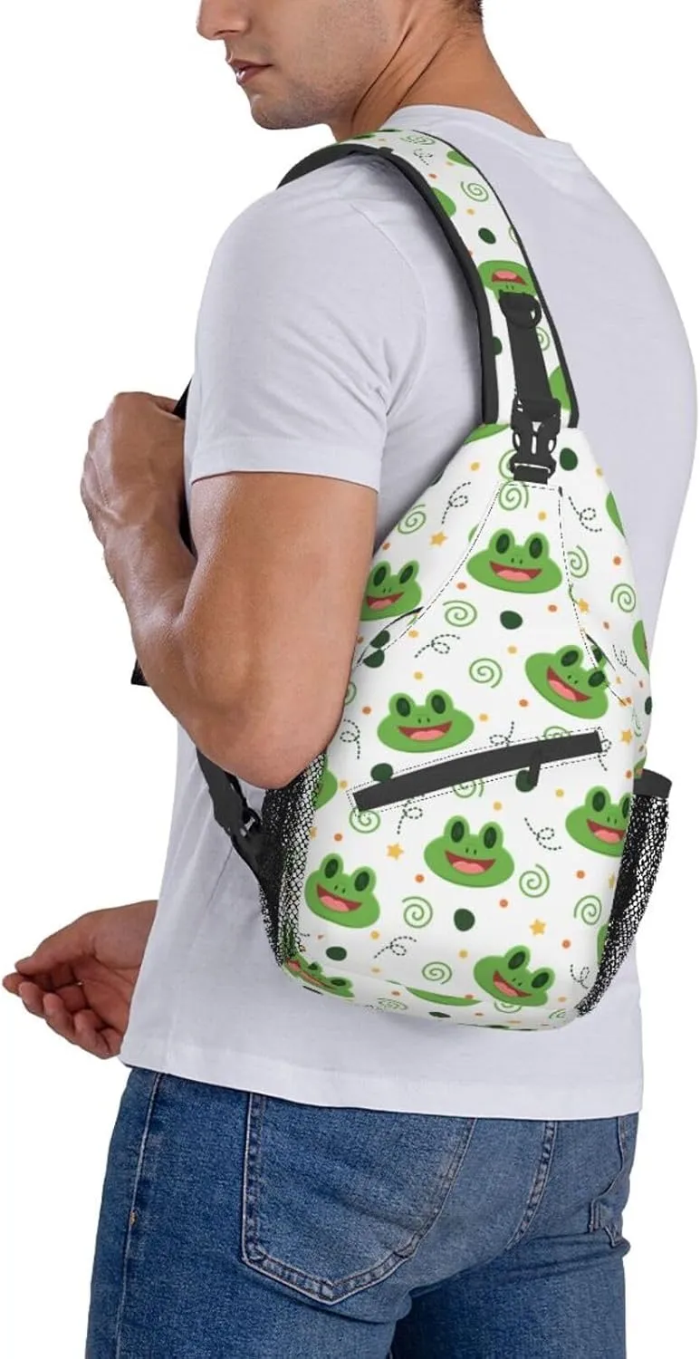Casual Sling Bag for Women Men Travel Crossbody Sling Backpack Small Chest Shoulder Bag Gym Sports Hiking Daypack