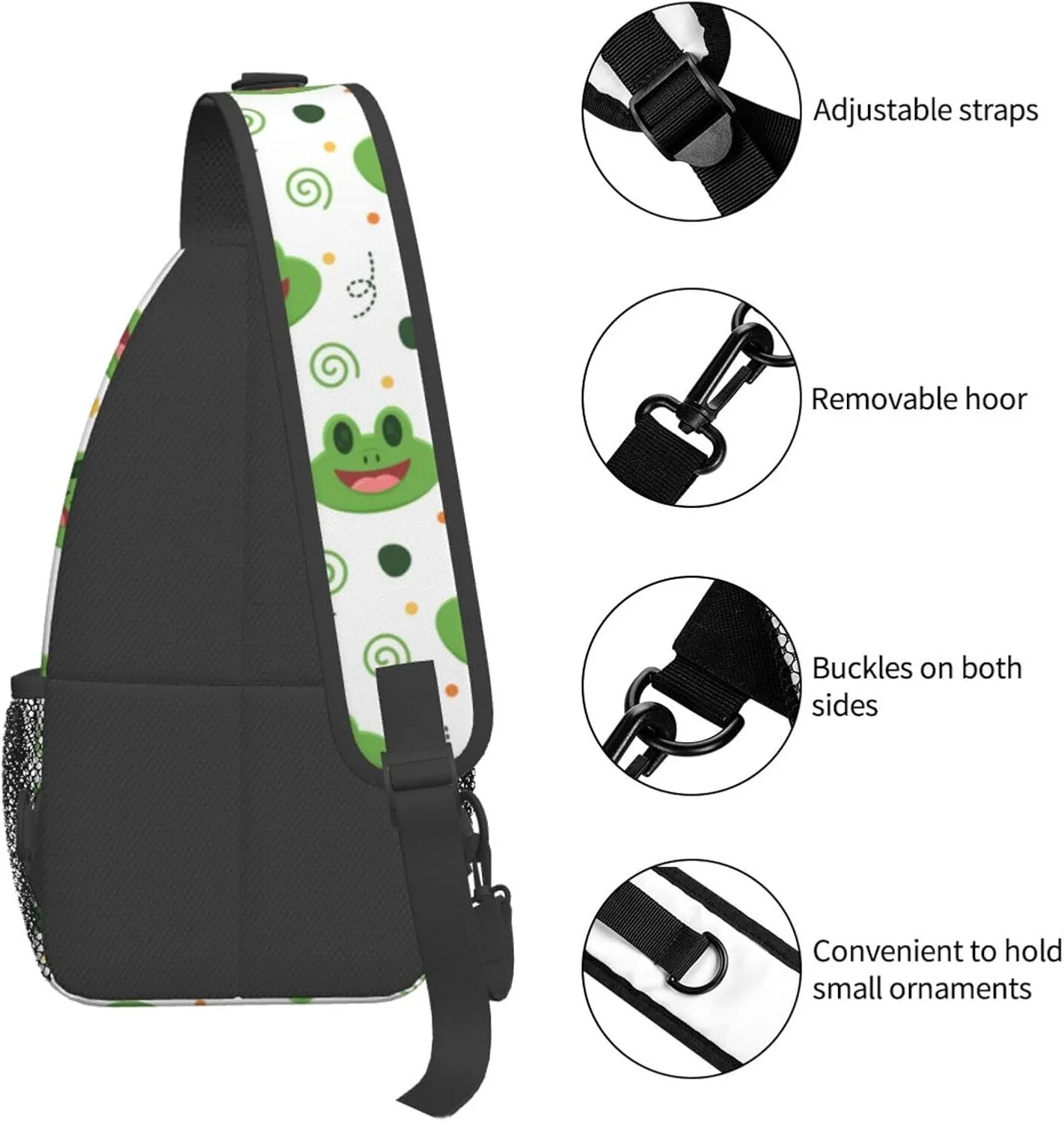 Casual Sling Bag for Women Men Travel Crossbody Sling Backpack Small Chest Shoulder Bag Gym Sports Hiking Daypack