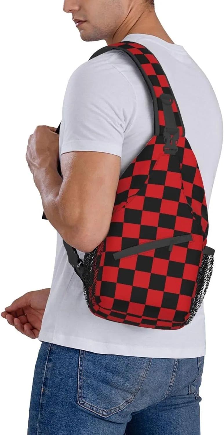 Casual Sling Bag for Women Men Travel Crossbody Sling Backpack Small Chest Shoulder Bag Gym Sports Hiking Daypack