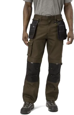 Caterpillar H2O Defender Water Resistant Work Pants for Men with Reinforced Knees, Bellowed Cargo Pocket and Tool Bags