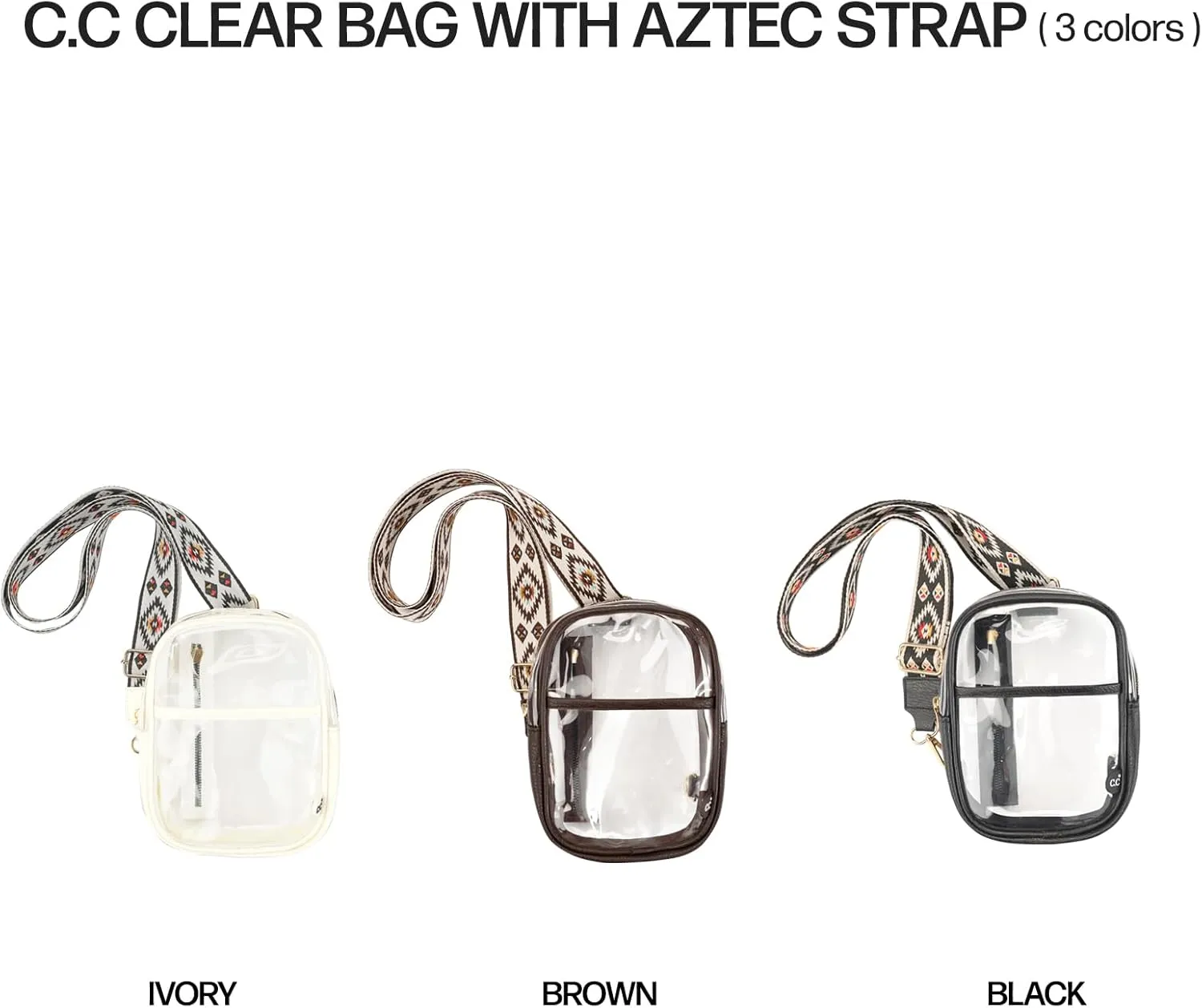 C.C Belt Bag for Women Sling Bag Crossbody Bags with Adjustable Strap for Women (Aztec - Brown)
