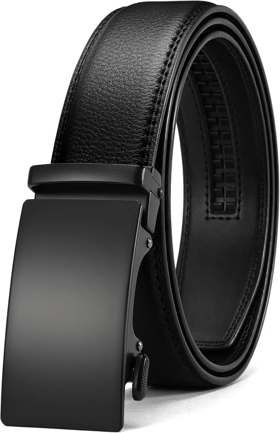 CHAOREN Mens Belt - Mens Ratchet Belt Leather 1 3/8" for Dress Pant - Micro Adjustable Belt Fit Everywhere