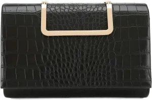 CHARMING TAILOR Small Crocodile Print Clutch Bag PU Alligator Handbag Women’s Clutch Purse