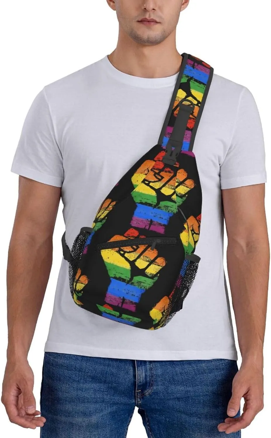 Chest Sling Bag Crossbody Shoulder Backpack Bag Gym Cycling Travel Hiking Daypack Cross Bag